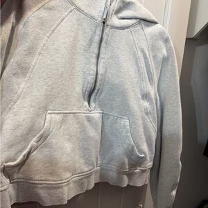 lululemon grey scuba oversized half zip